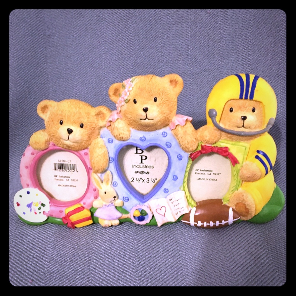 Colorful Three Bears picture frame